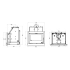 Recuperador de Calor Jade 710 Style P/ Aquecimento Central C/vidro Panorâmico Serigrafado - Solrak